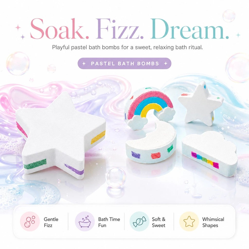 Rainbow Cloud Bath Bombs